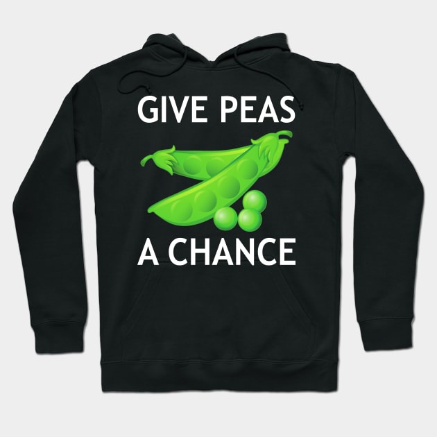 Give Peas A Chance Earth Day World Peas/Peace Hoodie by MFK_Clothes